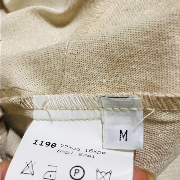 Cream Gold Metallic Blazer - Picture 5 of 5